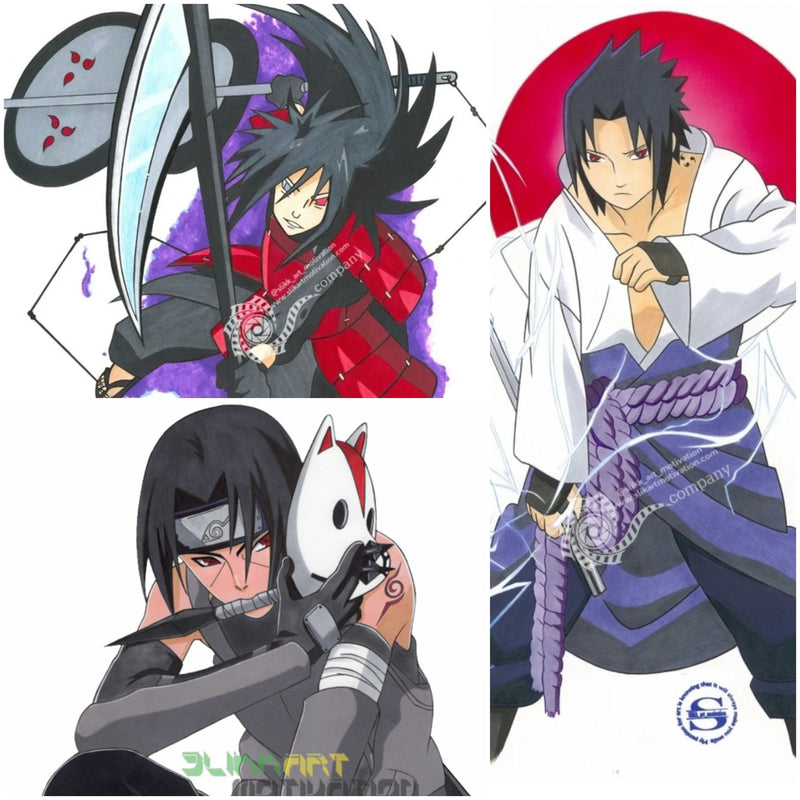 Triple the threat Uchiha Print